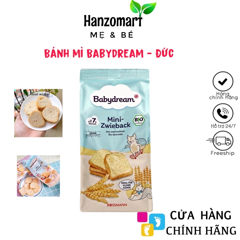 Bánh mì hữu cơ Babydream - tiêu chuẩn Bio Đức