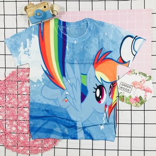 Áo thun 3D pony bé gái dễ thương