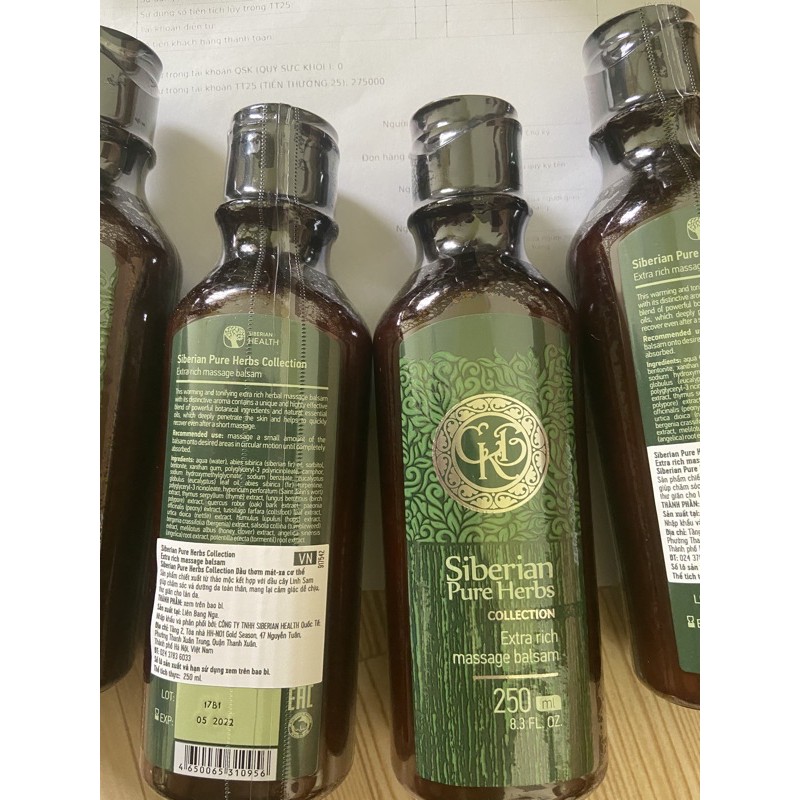 Dầu massage Balsam - Siberian Health 250ml - nhiều công dụng (BAO BÌ MỚI)