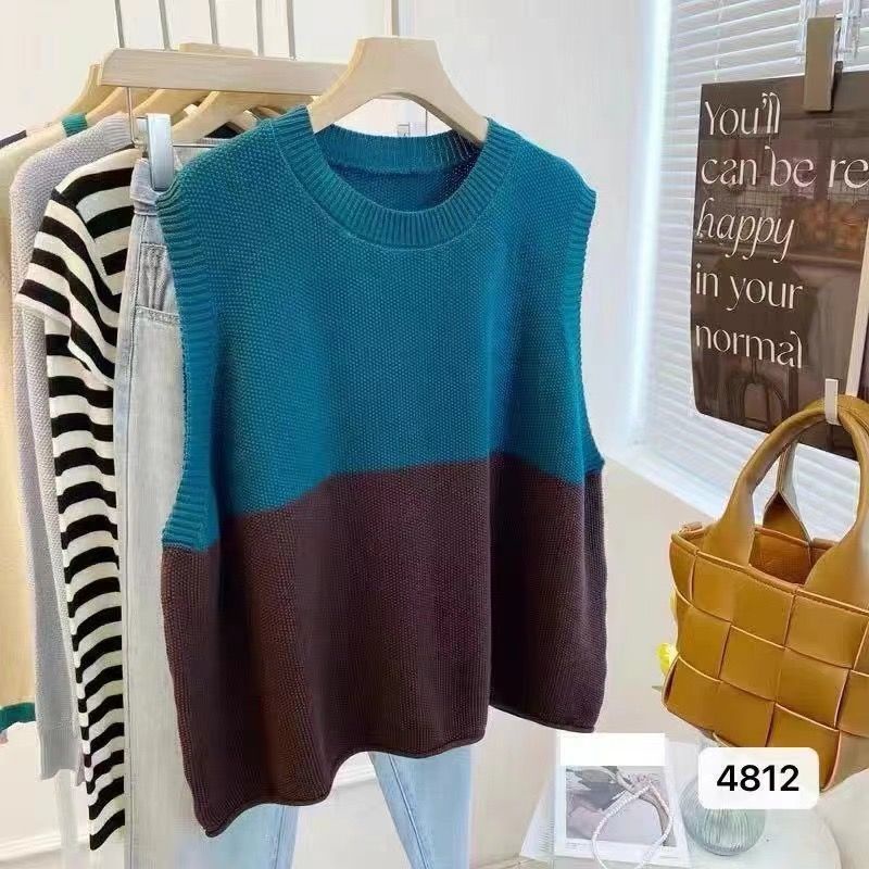 Áo Thun Form Rộng Cổ Tròn Màu Sắc Thời Trang Mùa Thu Phong Cách Hàn Quốc