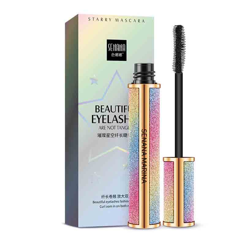 [Hàng mới về] Mascara màu đen lâu trôi chống thấm nước và mồ hôi thiết kế vỏ lấp lánh | BigBuy360 - bigbuy360.vn