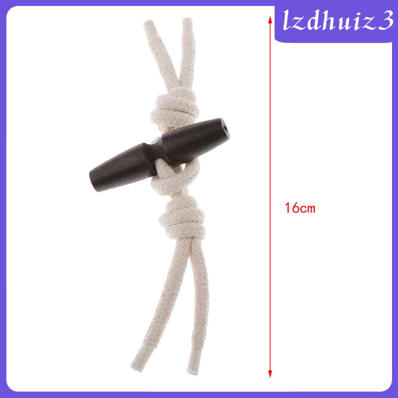 Set 4 Nút Gỗ Đá Quý Sang Trọng Kèm Dây May Áo Khoác