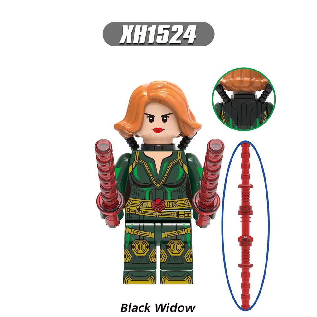 Nhân vật nhỏ lắp ráp siêu anh hùng mavel X0289 Black Widow 2021 Yelena Taskmater