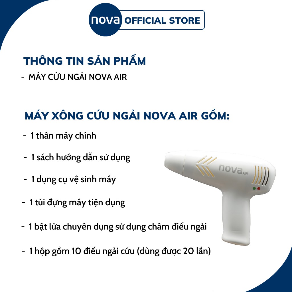 (Chính Hãng) Máy cứu ngải Nova Việt Nhật 2021 - Máy xông ngải cứu phiên bản mới