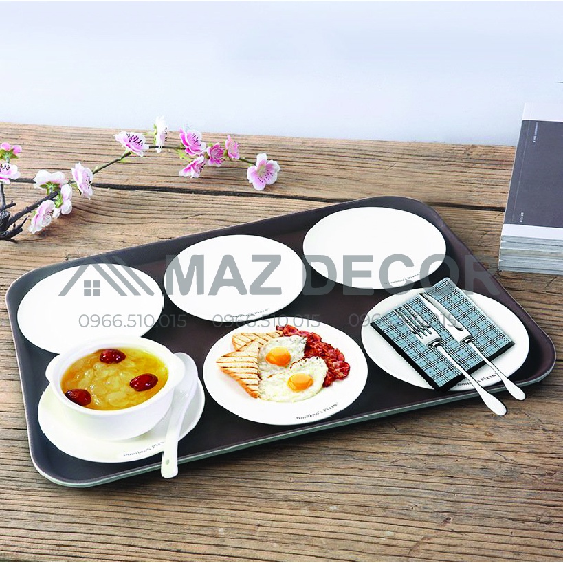 [SỈ] KHAY PHỤC VỤ BƯNG BÊ ĐỒ CHỮ NHẬT CHỐNG TRƠN CÁC CỠ DÀY DẶN ĐẸP GIÁ RẺ