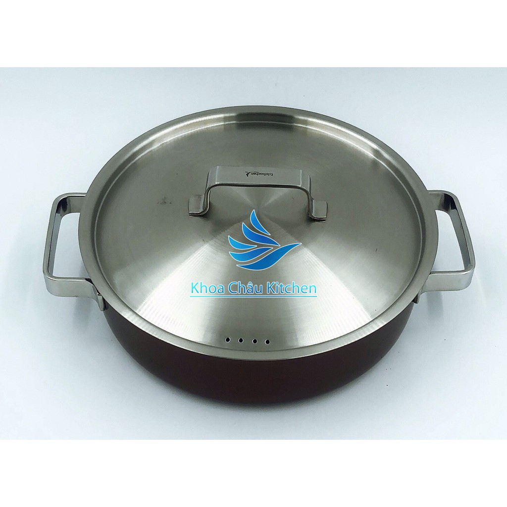 [Xuất khẩu Hàn Quốc] Nồi lẩu inox 3 lớp 304 màu Tím Edelkochen Plus Ø 22cm