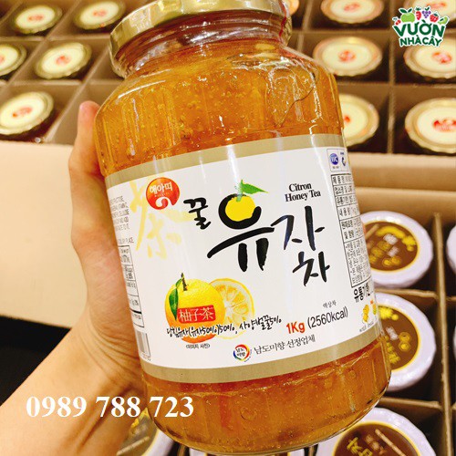 Mật Ong Chanh Hàn Quốc/ Mật Ong Chanh Đào 1kg - Chuẩn Ngon