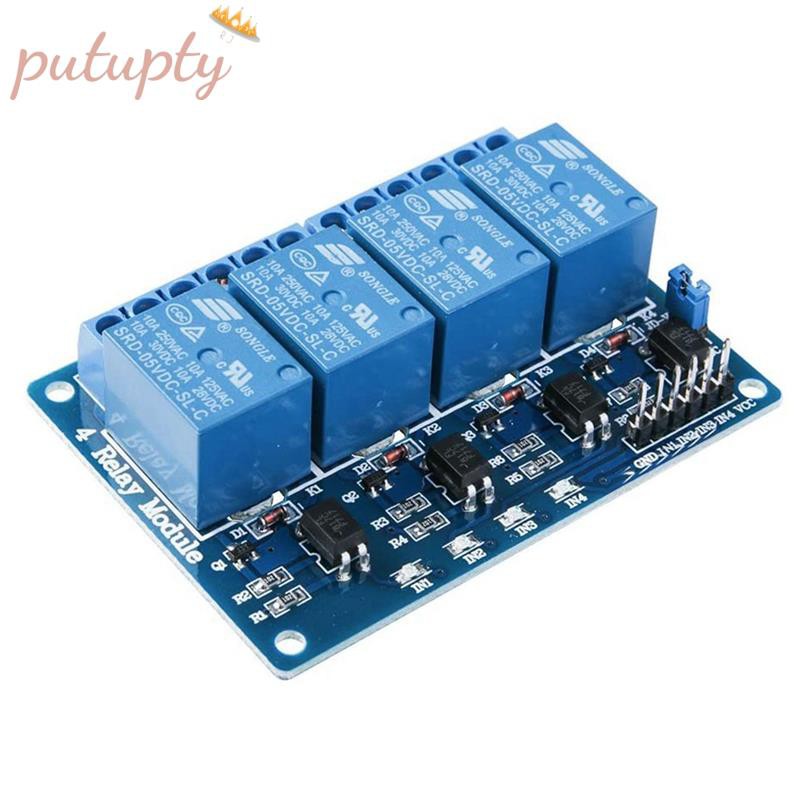 Rơ Le 4 Kênh Dc 5v Cho Arduino Uno R3 Mega 2560 Project 1280 Dsp Arm Pic Avr Stm32