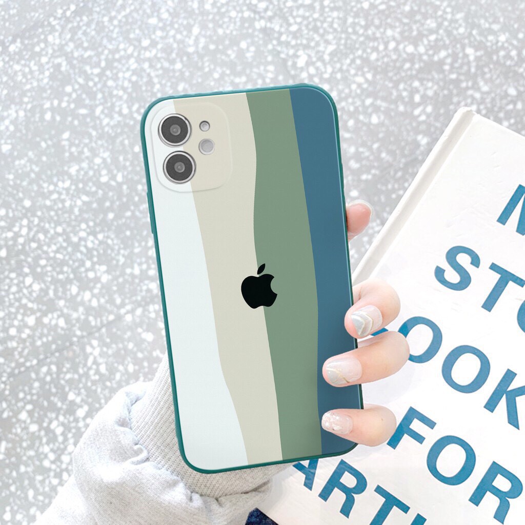 Ốp lưng iphone Cầu vồng cạnh vuông 6/6plus/6s/6splus/7/7plus/8/8plus/x/xs/xsmax/ 11promax11/12/pro/max/plus/promax | BigBuy360 - bigbuy360.vn