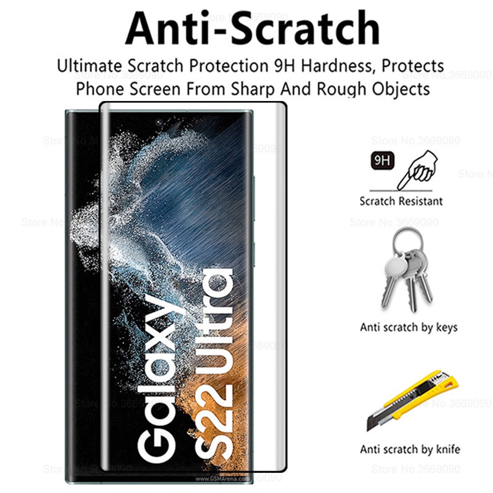 Kính Dán Cường Lực 9H Bảo Vệ Toàn Màn Hình Dành Cho Samsung S22 Kèm Phụ Kiện