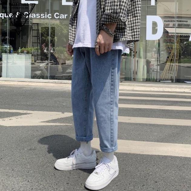 Quần Jean nam, Baggy nam, quần bò nam, Dáng Suông, rộng style hàn quốc 2022 TR01