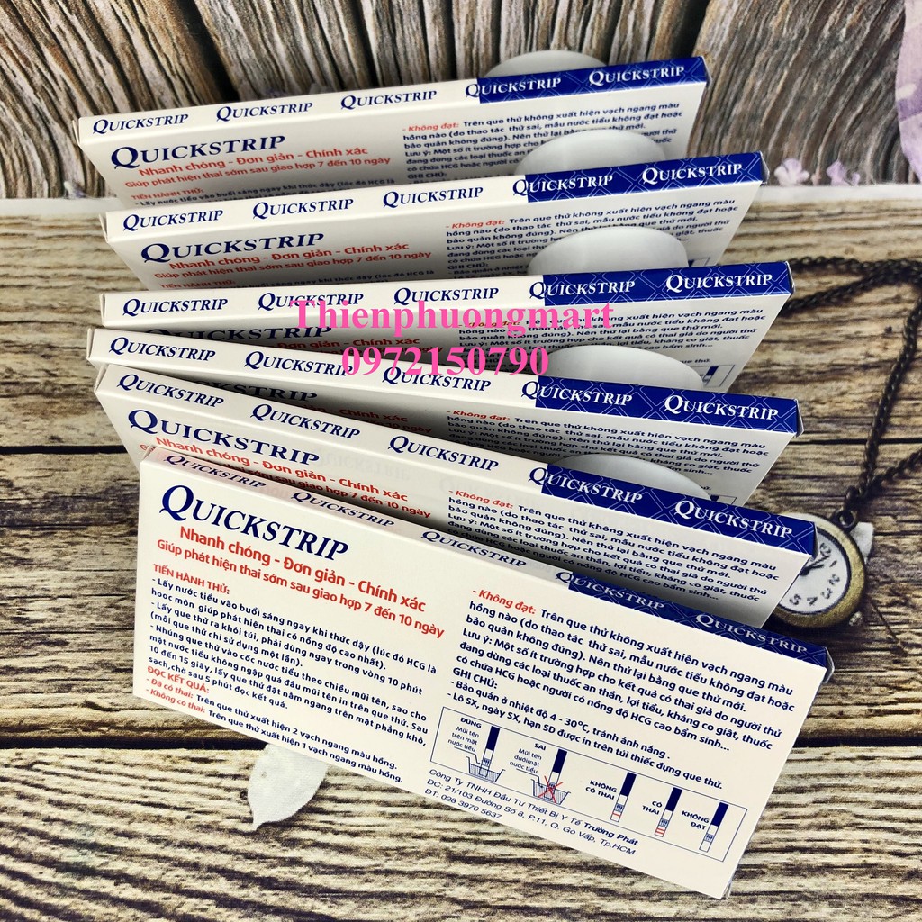 6 Que Thử Thai Quickstrip Phát Hiện Thai Sớm - &quot; NHANH CHÓNG - ĐƠN GIẢN - CHÍNH XÁC - GIÁ RẺ &quot;