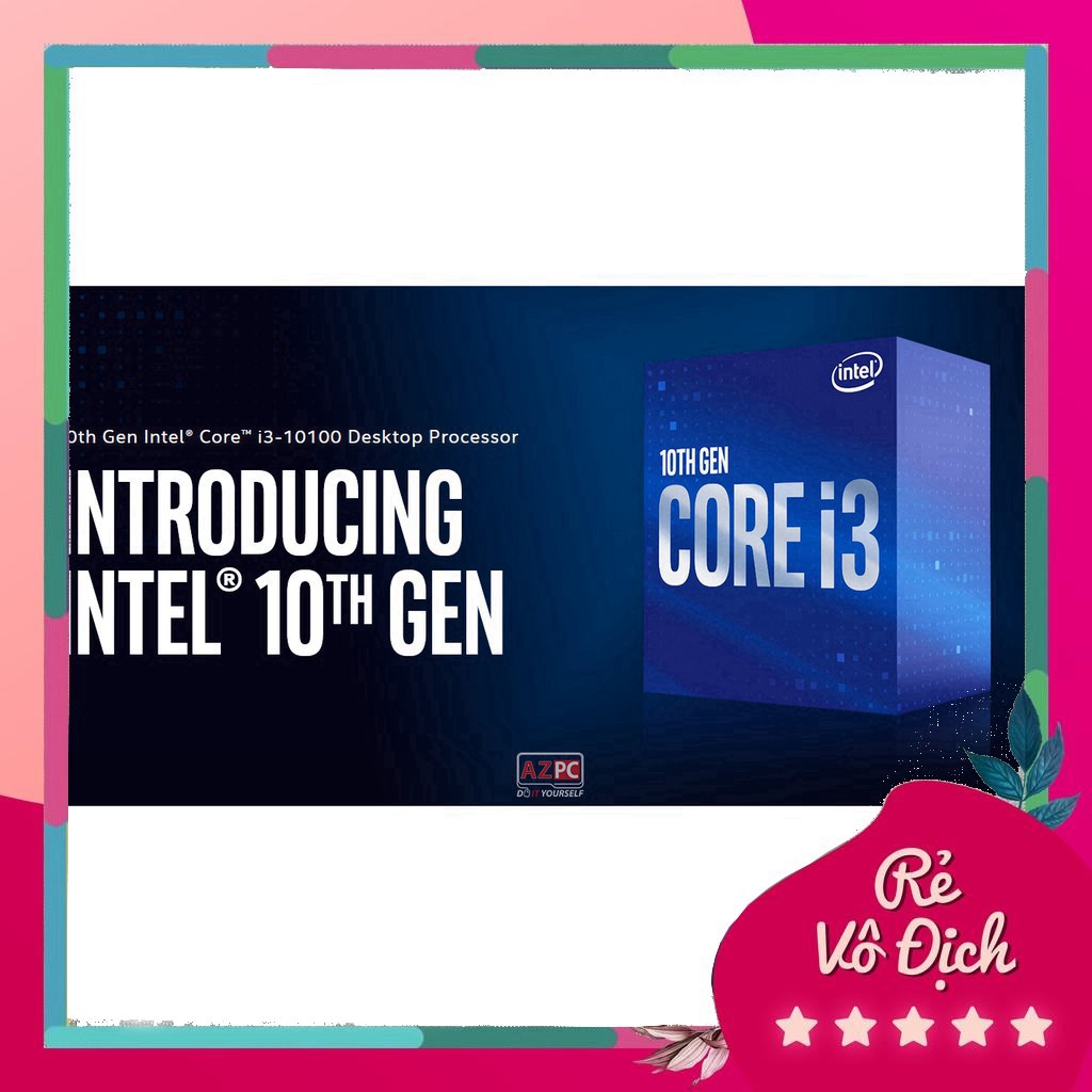CPU Intel Core i3 10100F / 6MB / 4.3GHZ / 4 nhân 8 luồng {DHTN} | BigBuy360 - bigbuy360.vn