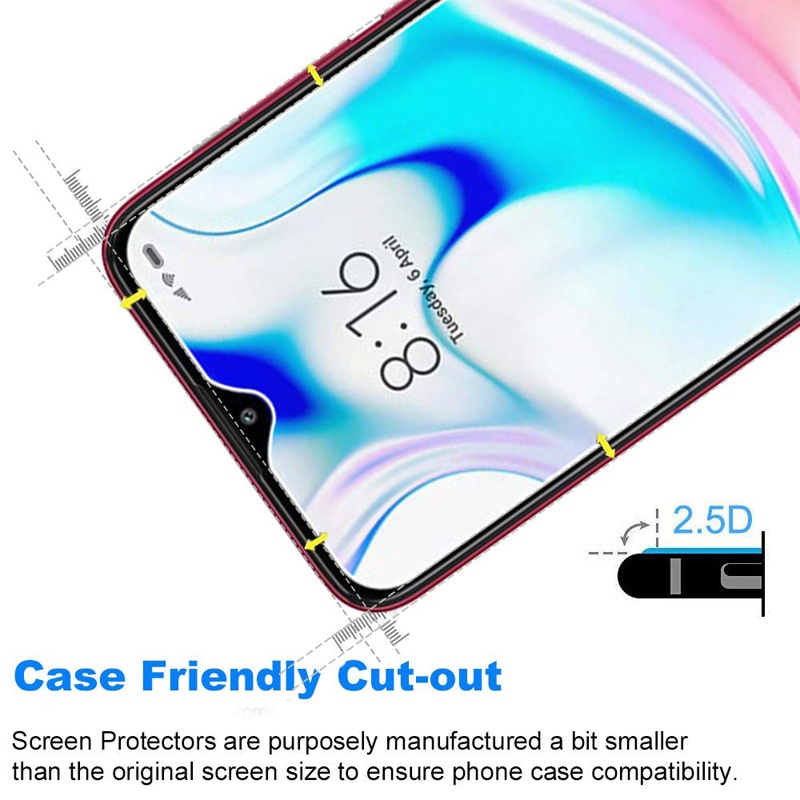 Kính cường lực bảo vệ màn hình điện thoại Xiaomi Redmi 10 10C 10A 9T 9 9A 9C 8A 8 7 7A 6 6A