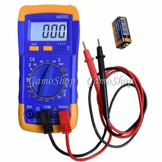 Đồng hồ đo vạn năng A830L có đèn backlight, hold dữ liệu kèm Pin