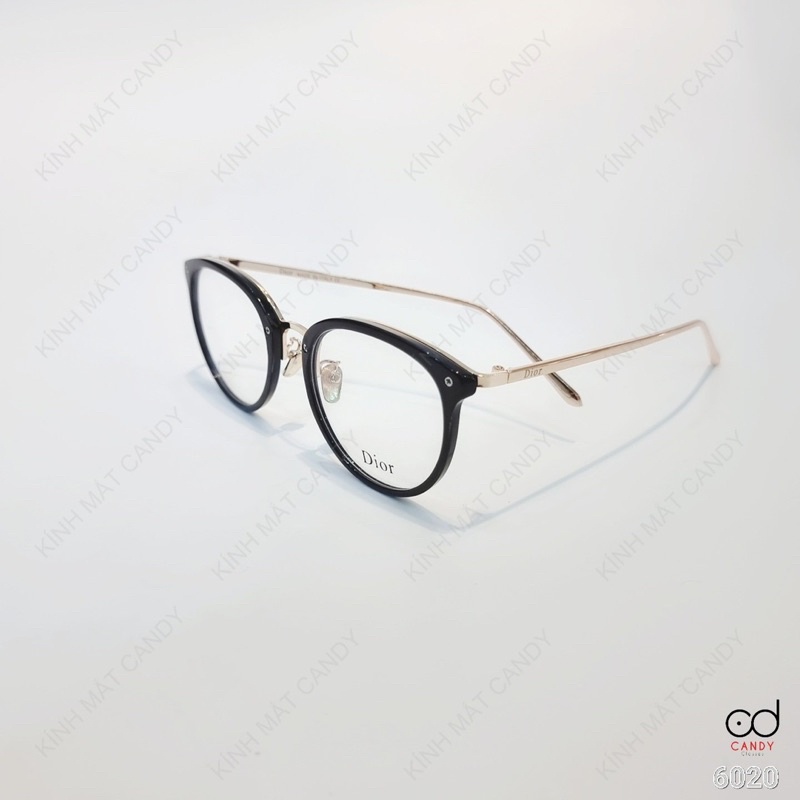 Gọng kính cận bo tròn kim loại 6020 – Tiệm kính Candy