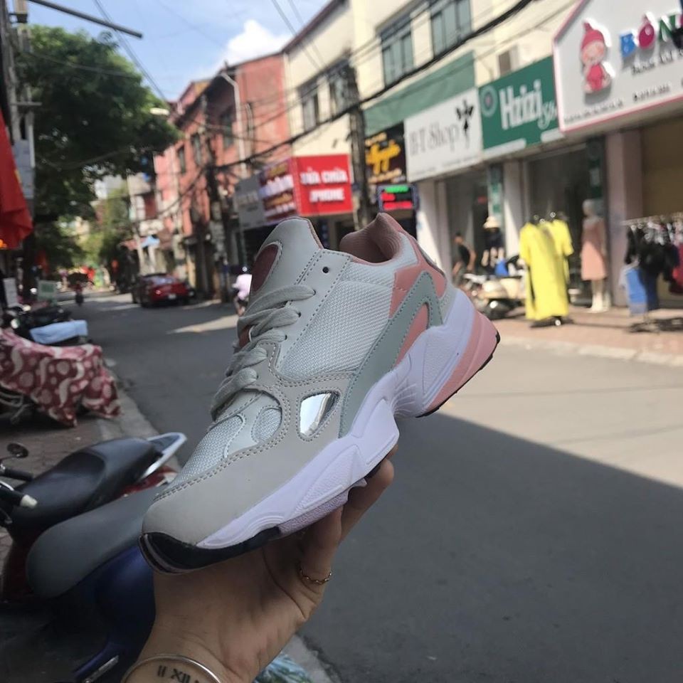 [𝗕𝗮́𝗻 𝗹𝗼̂̃ 𝘃𝗼̂́𝗻] Giày thể thao,Giày sneaker,Giày 𝐅𝐚𝐥𝐜𝐨𝐧 trắng hồng