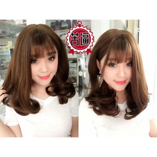 [ Video - Ảnh Thật ] Tóc giả nguyên bộ Xoăn ngắn ngang vai