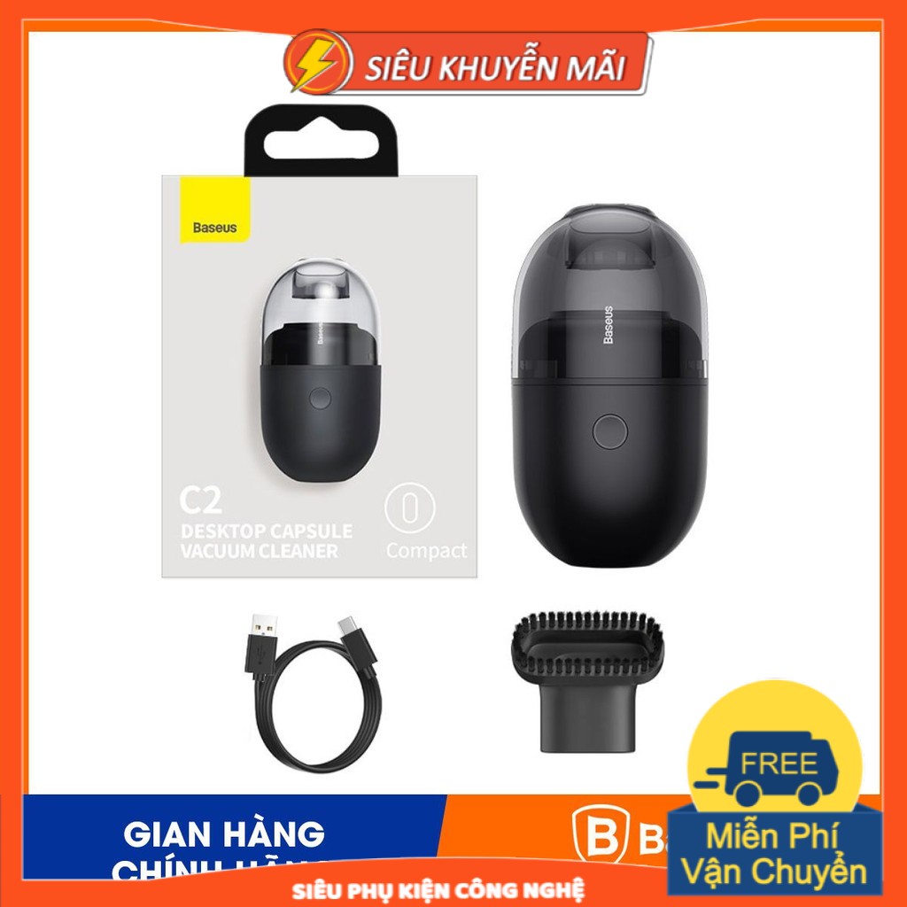 Máy hút bụi cầm tay mini Baseus Desktop Capsule Vacuum Cleaner / Capsule Vacuum Cleaner CRXCQC1-01 / CRXCQC2-01