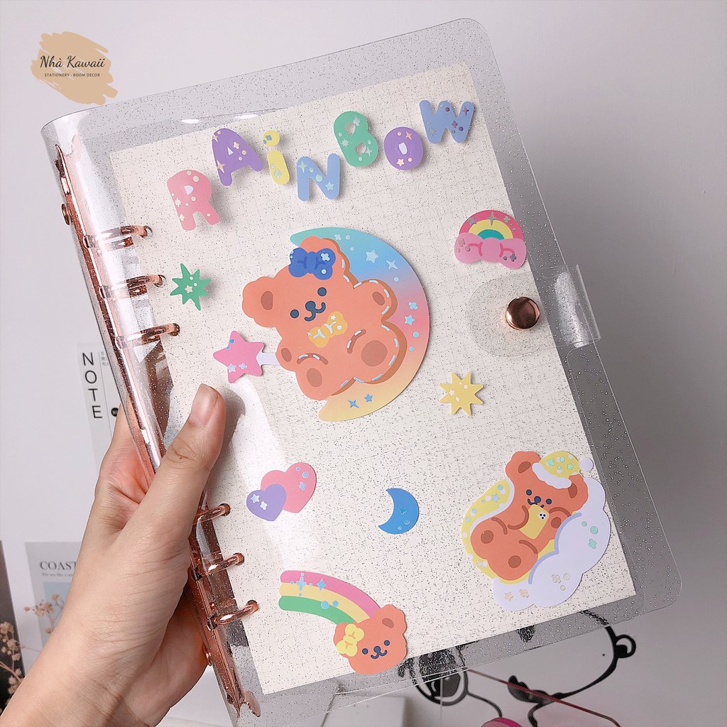 Bìa sổ còng Gold,Rose Gold, binder nhựa dẻo