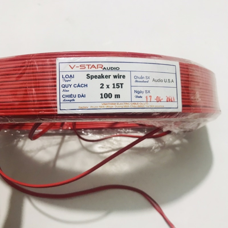 10m dây điện đỏ đen