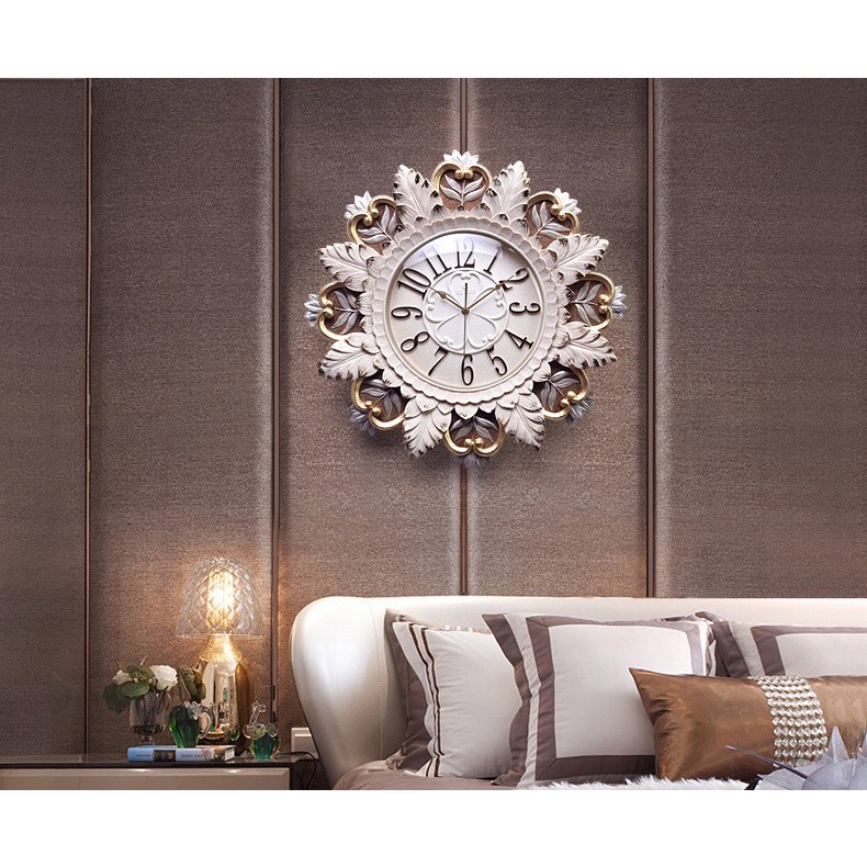Đồng hồ trang trí treo tường họa tiết hoa cung đình-đồng hồ gốm,nhập khẩu,cao cấp,quà trặng,ý nghĩa,bền,đẹp,giá rẻ