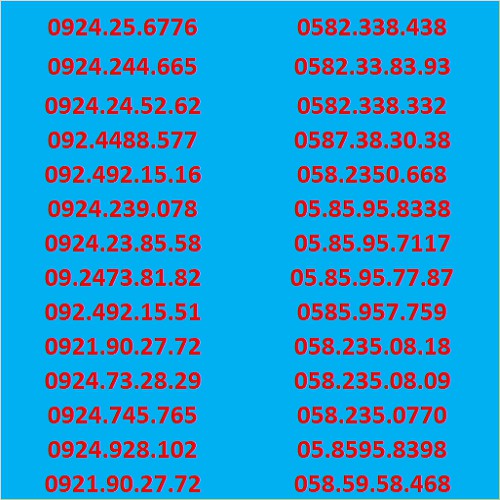 Sim số đẹp thần tài 39-79 vietnamobile đăng ký chính chủ