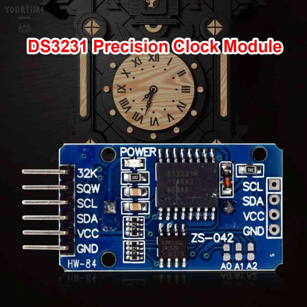 Module Đồng Hồ Đo Chính Xác Không Dùng Pin HW-084A DS3231 AT24C32 IIC RTC