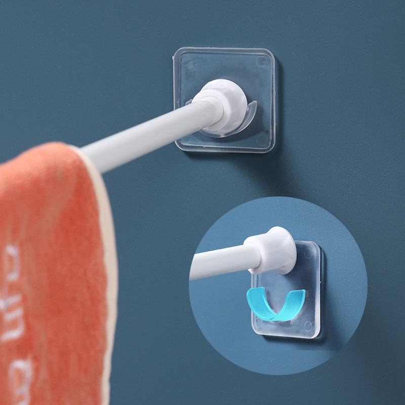 Set 2 thanh treo rèm cửa có thể thu vào Nhật Bản thiết kế trong suốt tiện lợi cho phòng tắm