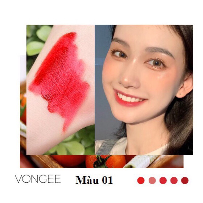 Sét 5 son kem Vongee tiểu yêu siêu xinh