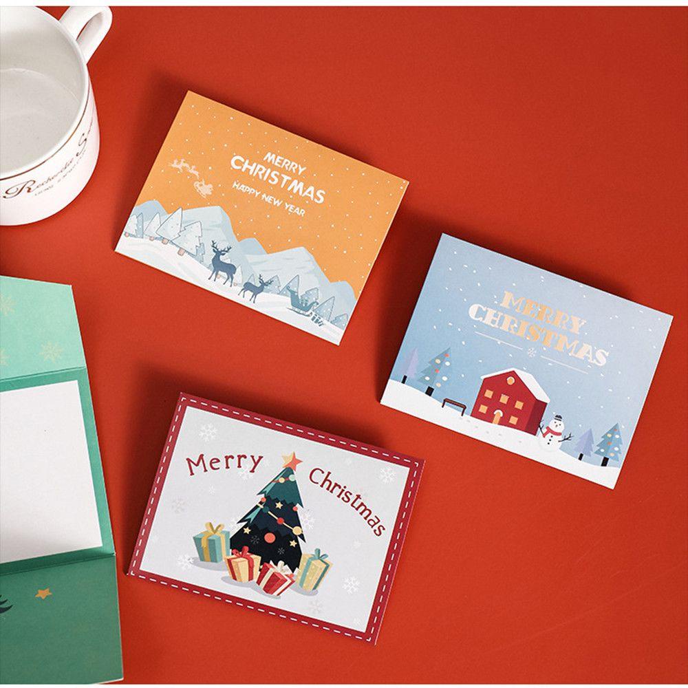 Set 1 / 10 Giấy In Họa Tiết Giáng Sinh Dễ Thương Dùng Trang Trí