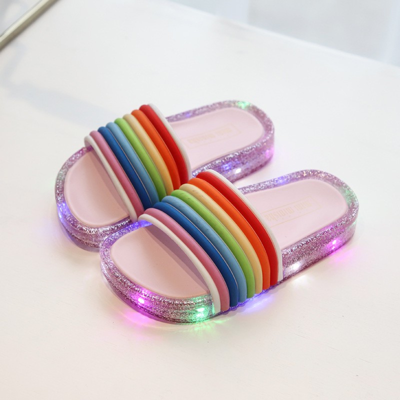 Dép Nhựa Đế Gắn Đèn Led Phát Sáng AYUER