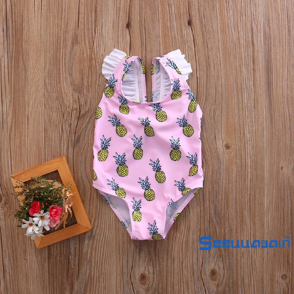 Bộ đồ bơi in hình quả dứa xinh xắn cho bé gái