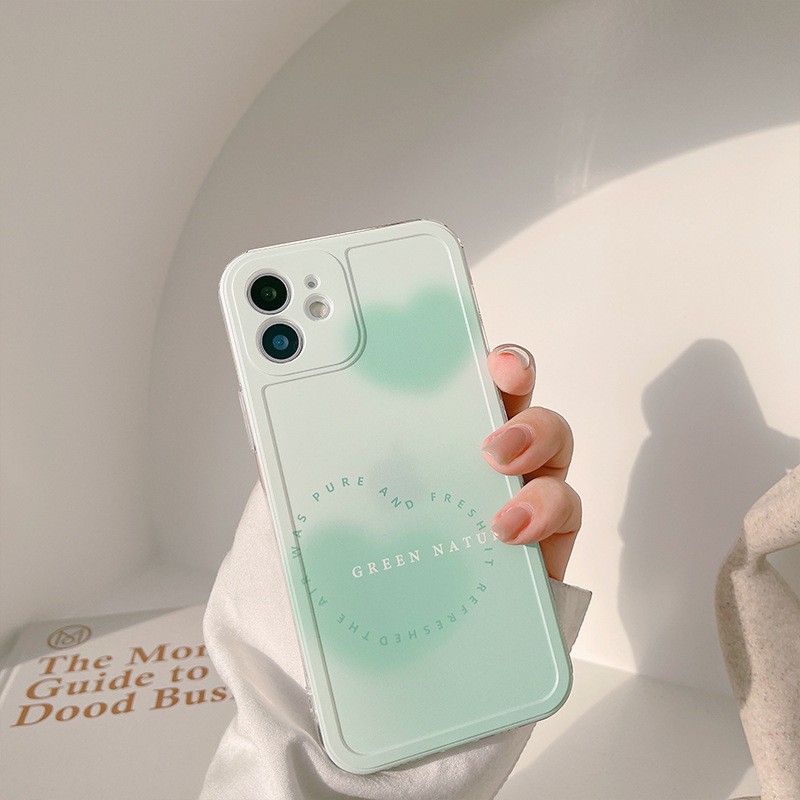 Ốp lưng iphone silicon GREEN NATURAL  6/6plus/6s/6splus/7/7plus/8/8plus/x/xr/xs/11/12/13/pro/max/plus/pro