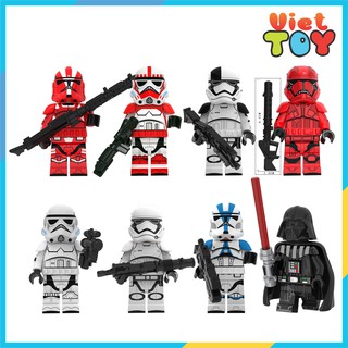 Lắp ráp 8 nhân vật Star War Stormtroopers  - 7036
