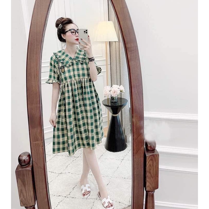 [SALE LỚN GIỮA NĂM] Đầm babydoll vải đẹp kiểu dáng dễ mặc, big size, bầu bì bon chen thoải mái [Có sẵn] [Ảnh thật] | BigBuy360 - bigbuy360.vn