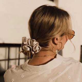 Dây cột tóc vải scrunchies phi lụa màu sắc nổi bật [ Hot Trend ]