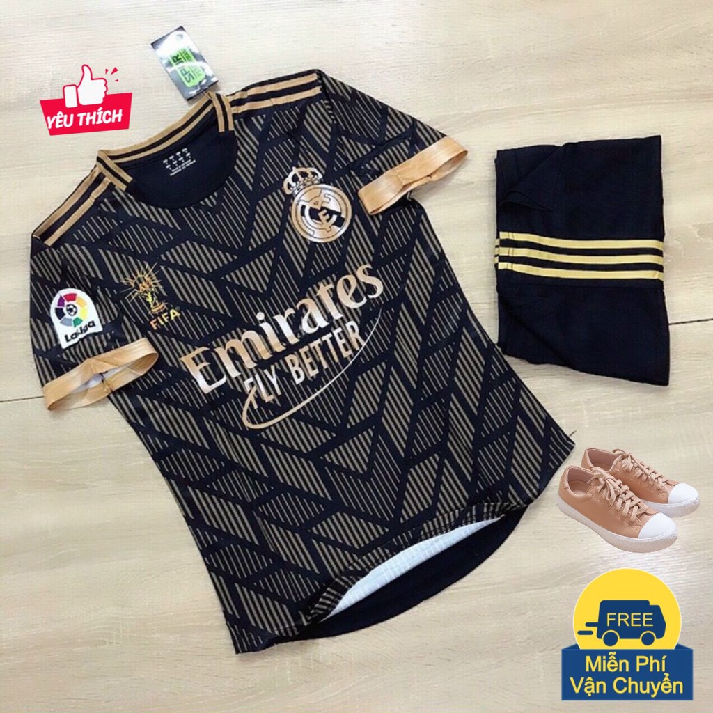 🎯 Áo Thể Thao Real Nâu Đen Thun Lạnh Mới Độc Đáo 2021 PP bởi Be Happy Sport
