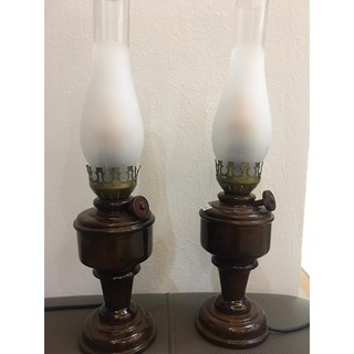 Đèn dầu gỗ hương cao size bé 42cm_11_11