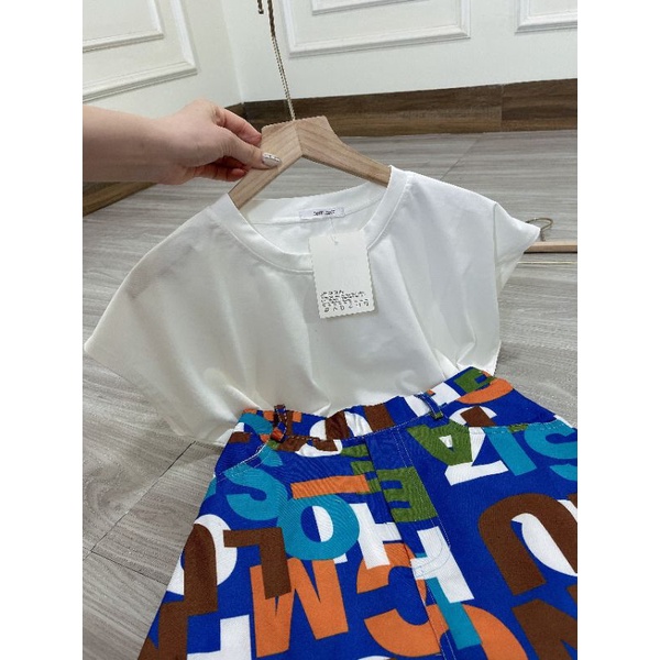 Set Áo  Tay Dơi Mix Chân Váy Chữ | BigBuy360 - bigbuy360.vn