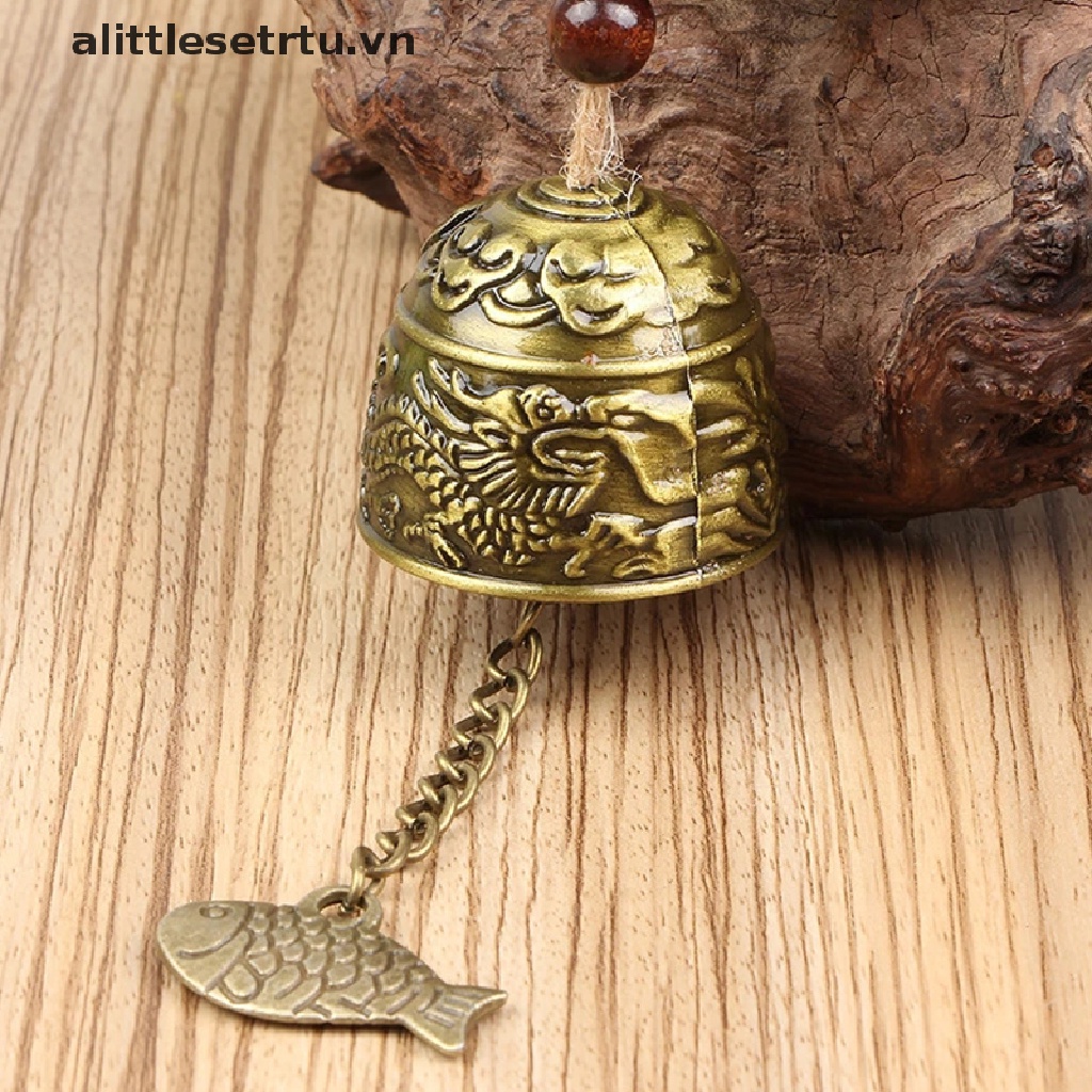Chuông Gió Bằng Đồng Khắc Họa Tiết Treo Trang Trí Nhà Cửa / Sân Vườn