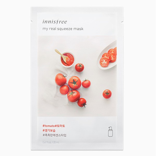 NEW] Mặt Nạ Miếng Chiết Xuất Cà Chua Innisfree My Real Squeeze Mask #Tomato  | Shopee Việt Nam