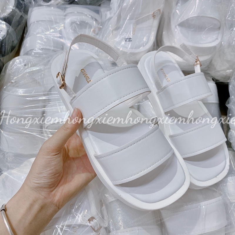 DÉP SANDAL CNK HOT 2 MÀU ĐEN VÀ TRẮNG