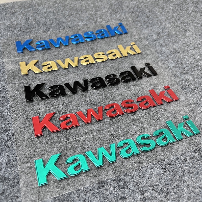 Bộ 2 Logo 3D Trang Trí Bình Xăng Xe Mô Tô Kawasaki ninja400