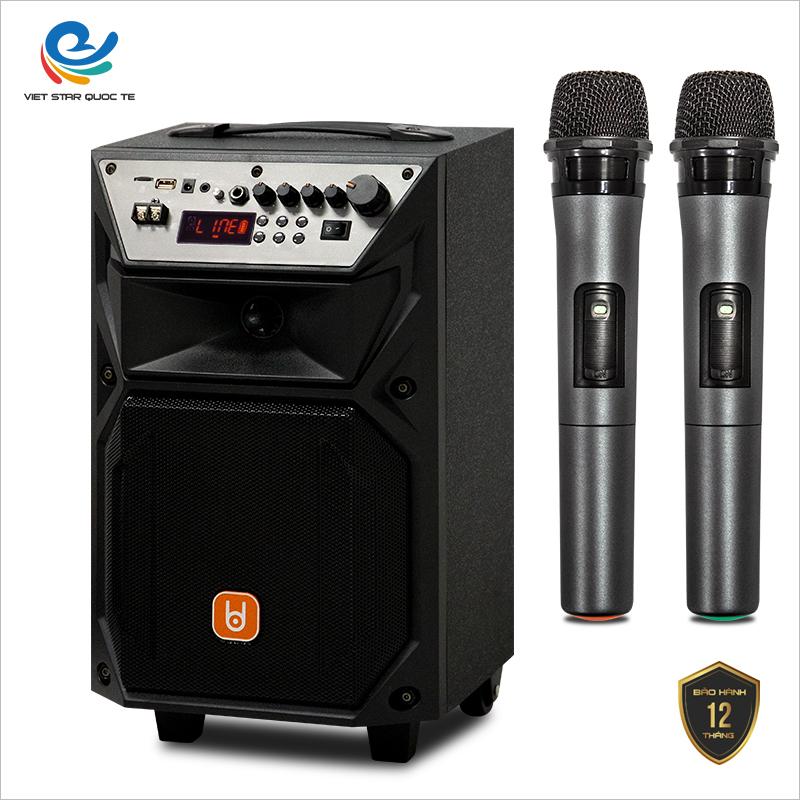 Loa kẹo kéo bluetooth, karaoke bdsound H0871, bass 20cm, công suất 50w đến 100w, tặng kèm mic bảo hành 12 tháng,BDH0871Y