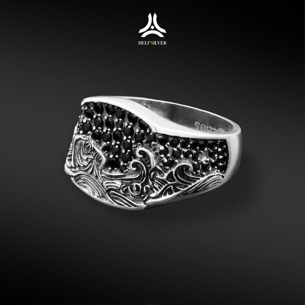 Nhẫn bạc nam, nữ HeliSilver NAMI RING Helios Original S925