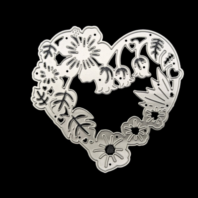 Khuôn Cắt Giấy Kim Loại Hình Hoa / Trái Tim