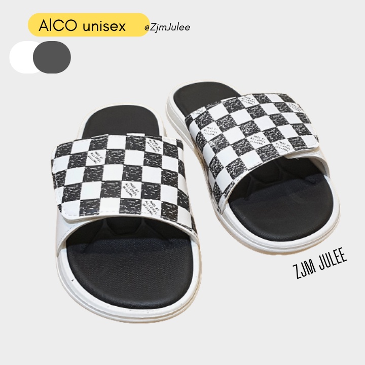 Dép quai ngang nam nữ ALCOH siêu nhẹ quai xé dán - Dép ulzzang đôi nam nữ 2022