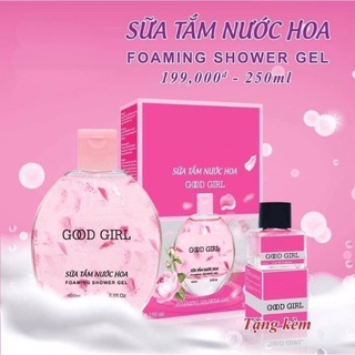 Sữa tắm dưỡng trắng da hương nước hoa goodgril 250ml tặng kèm lọ nước hoa 5ml shop bell