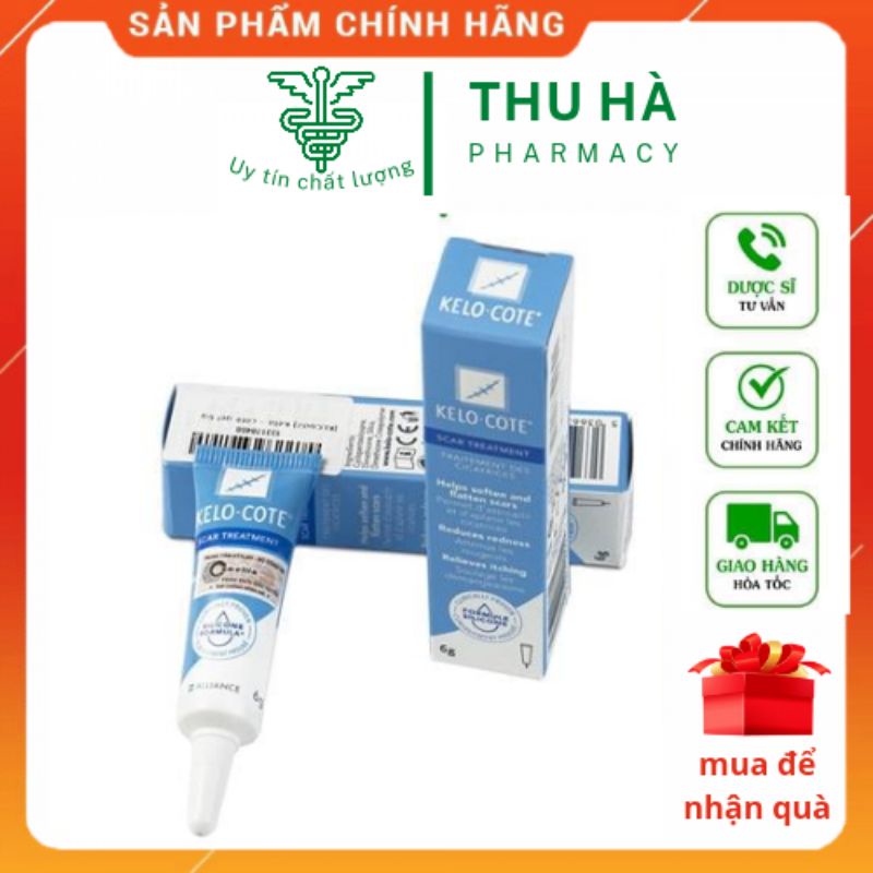 [Nhập khẩu chính hãng] kelo cote làm mờ sẹo , giảm vết thâm tuyt 6g và 15g